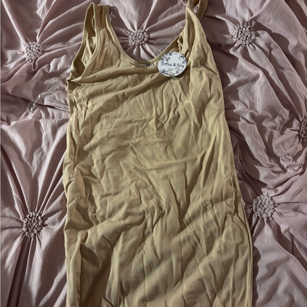 Tan Mini Dress